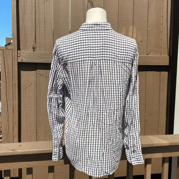 Rails Josephine black gingham button down blouse size M - Picture 6 of 12